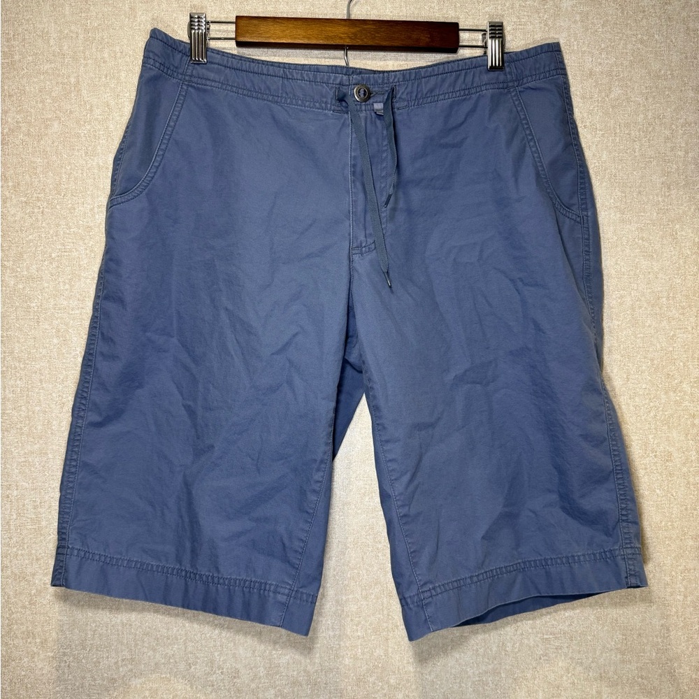 Patagonia Blue 100% Organic Cotton Bermuda Shorts Hiking Size 33